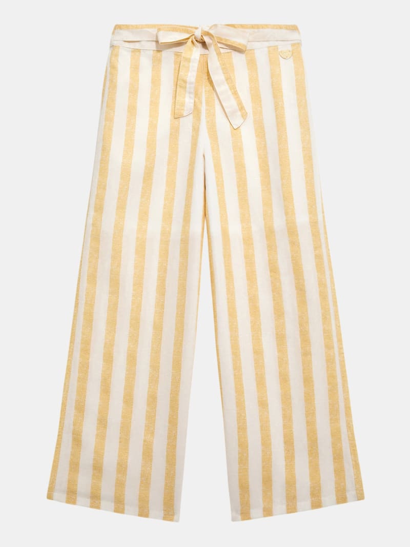 Striped wide leg pants