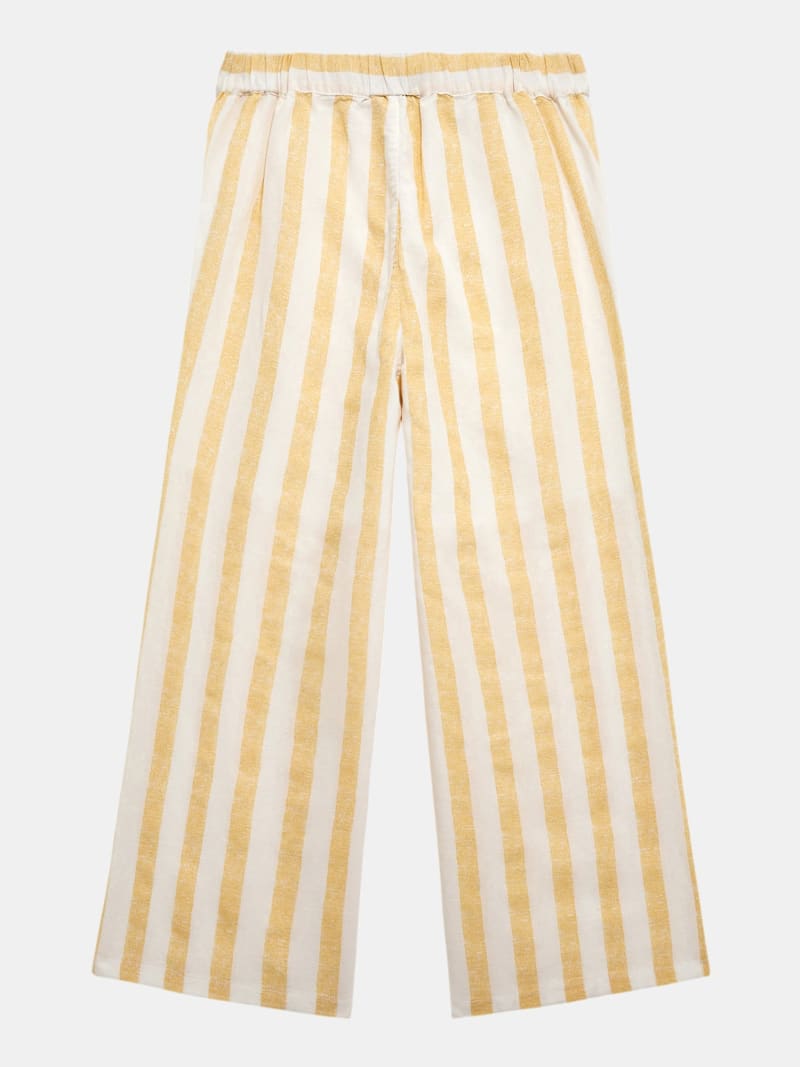 Striped wide leg pants
