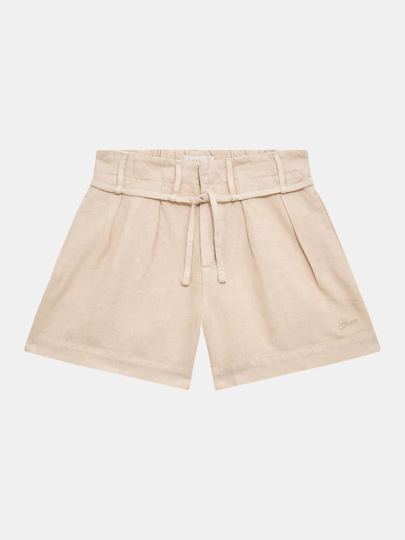 Linen blend shorts