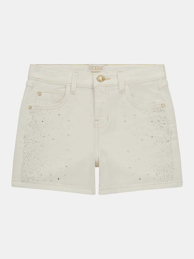 Shorts in jeans con strass