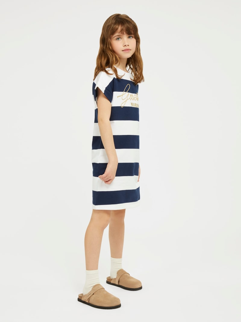 Guess t shirt dress striped store