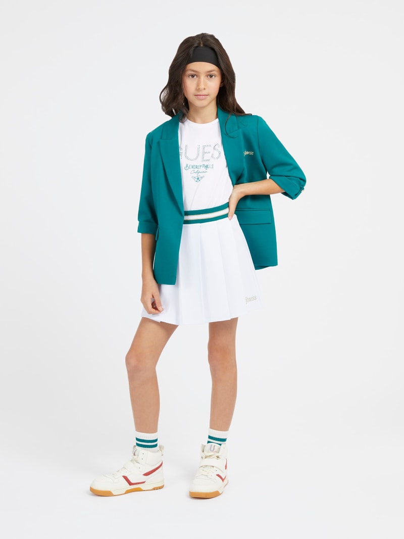 Small logo embroidery relaxed blazer