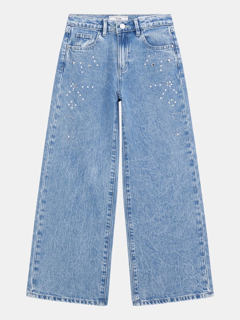 Guess Short en jean J4GD12 D4MS0 Bleu Regular Fit