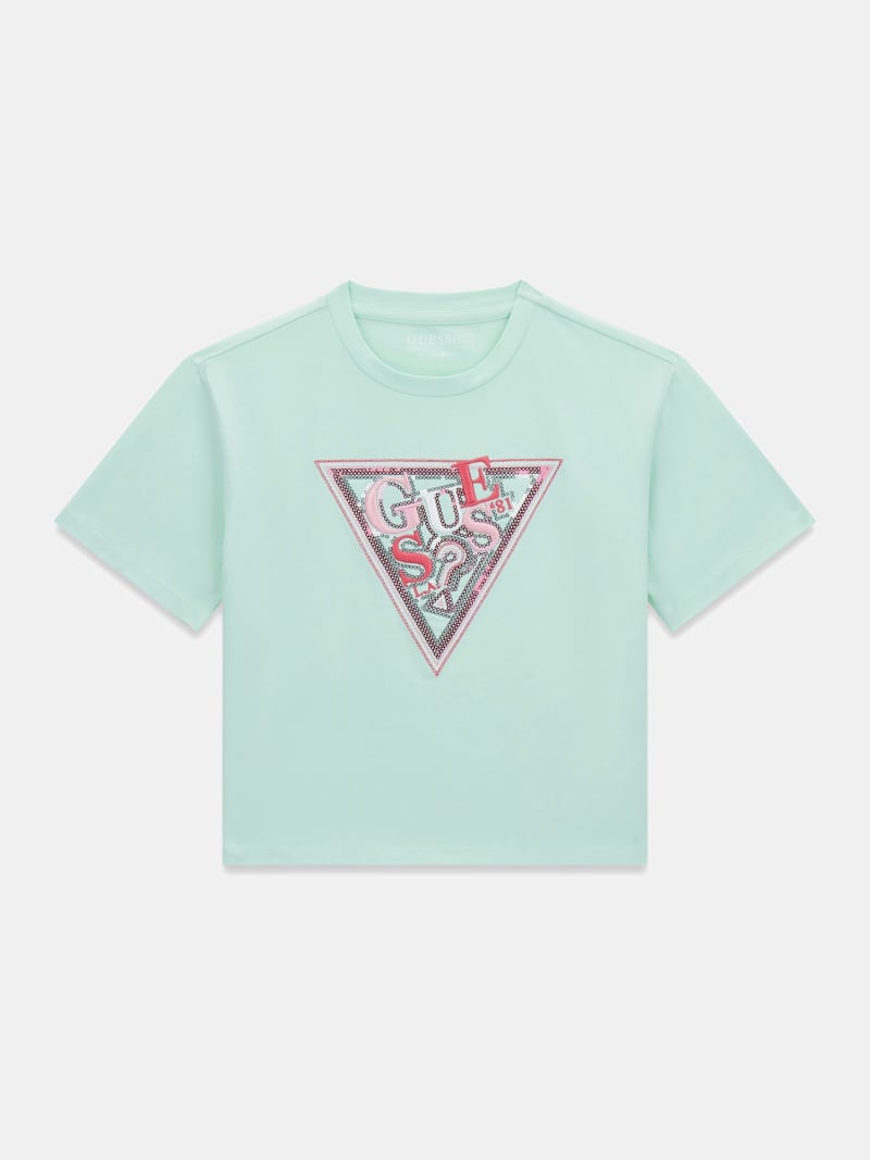 GUESS Kids T shirt logo triangolo Bambina
