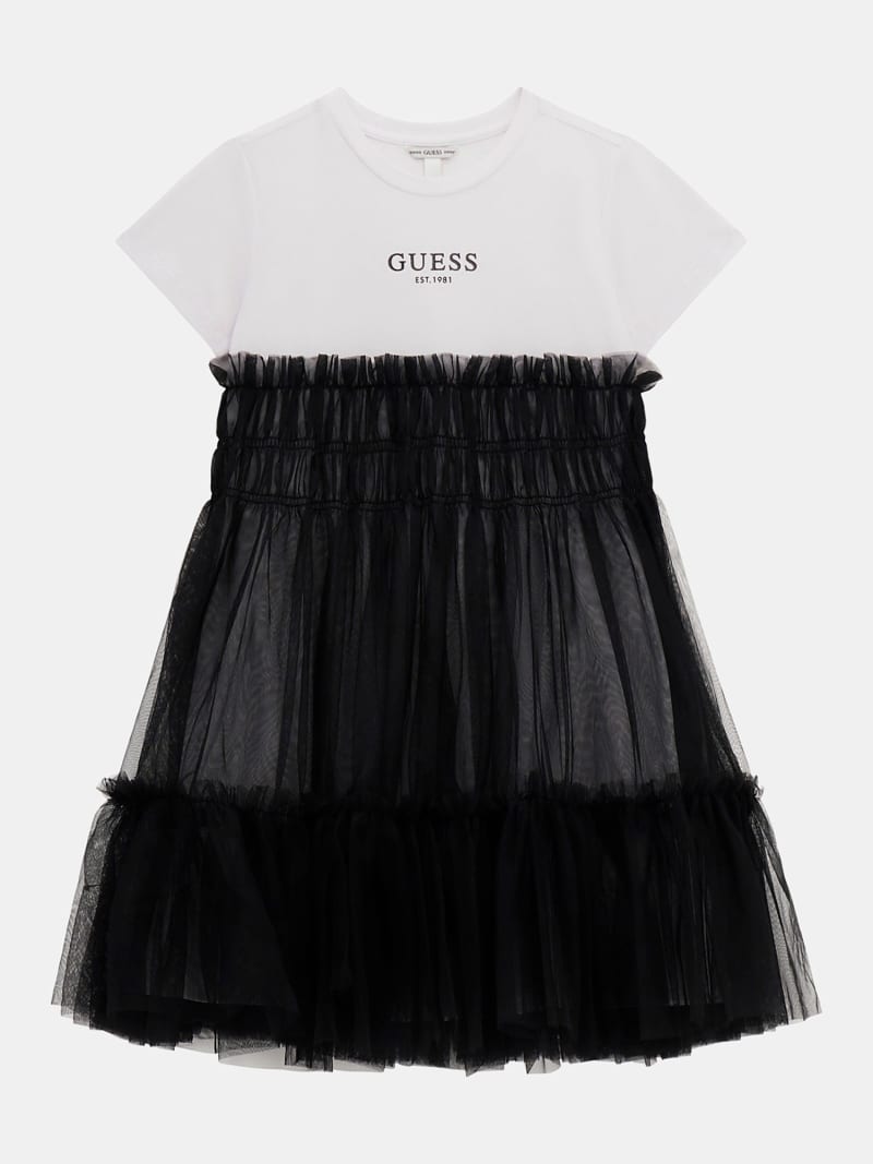 GUESS Kids Robe midi cintree et evasee Fille