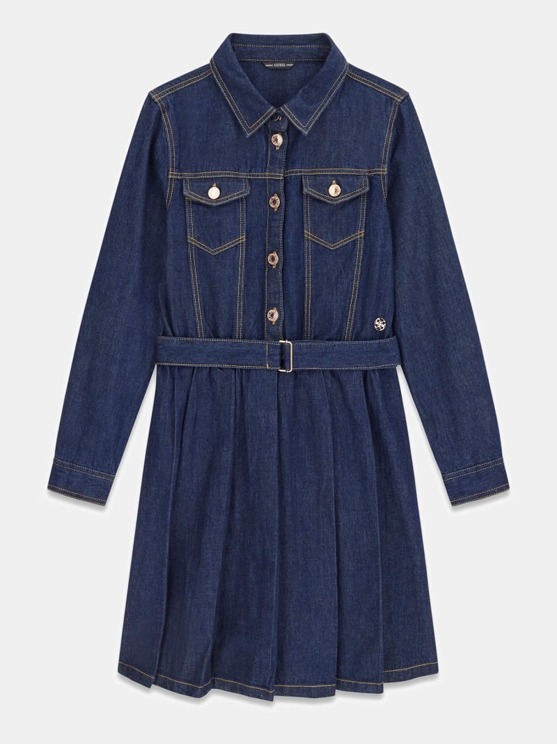 GUESS® Kids Vestido vaquero modelo fit and flare Niña GUESS® Kids Vestido vaquero modelo fit and flare Niña