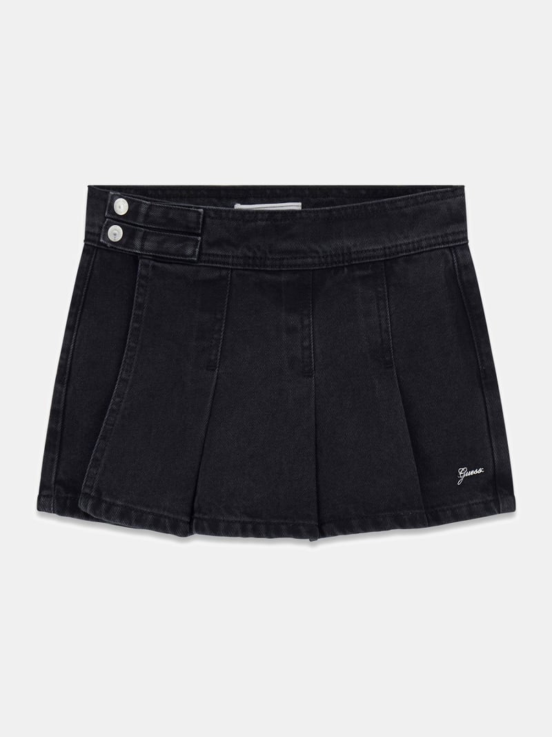 Pleated denim mini skirt | GUESS® Official Website
