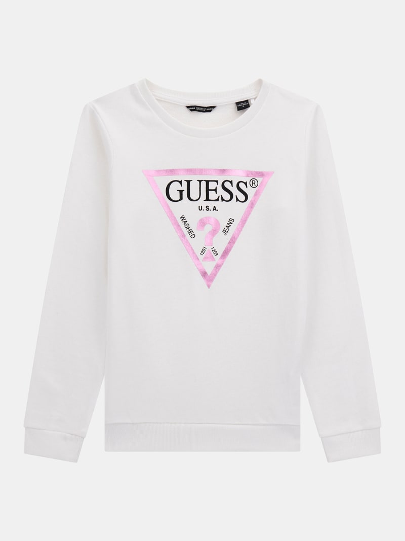 White guess sweatshirt outlet