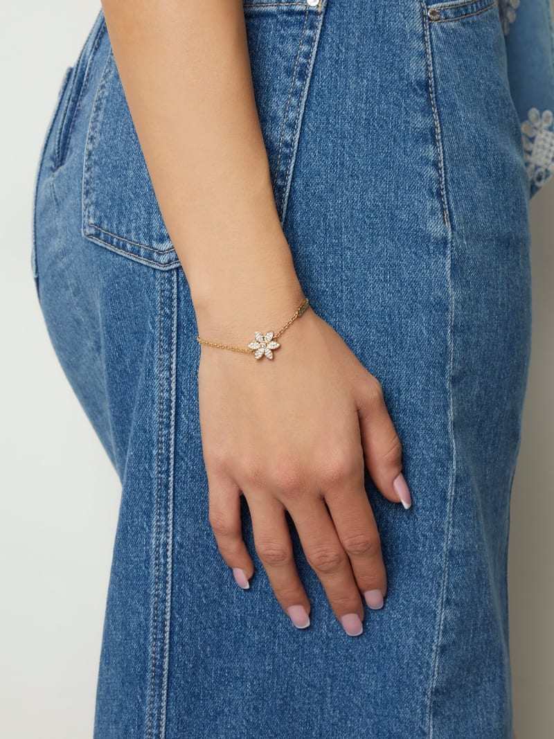 Guess 4G Status Bracelet Acier Doré JUBB01475JWYGS
