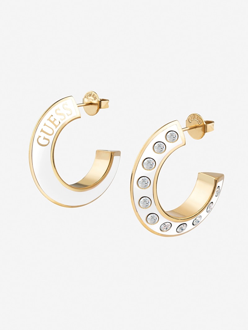 Guess hoop earrings hot sale