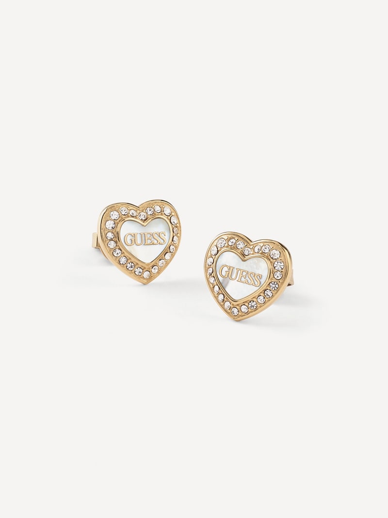 Guess gold earrings deals