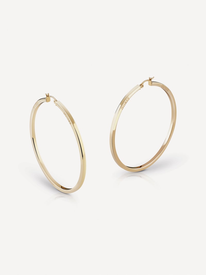 Guess gold sale hoop earrings