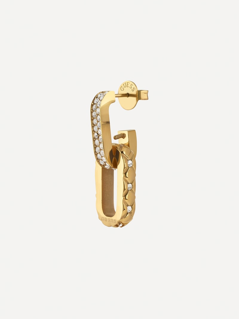 Guess MAMA NON MAMA - Orecchini - yellow gold-coloured/fuchsia/dorato