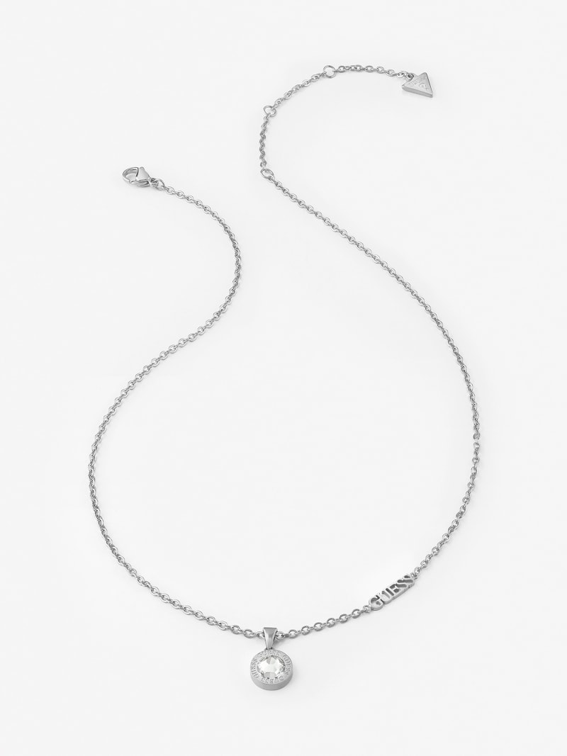 Guess silver chain necklace online