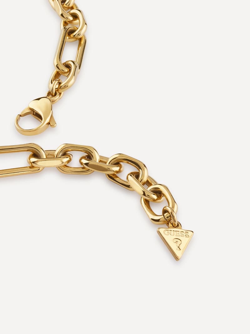Collier Guess 4G Loop  Acier doré - JUBN02281JWYGWH