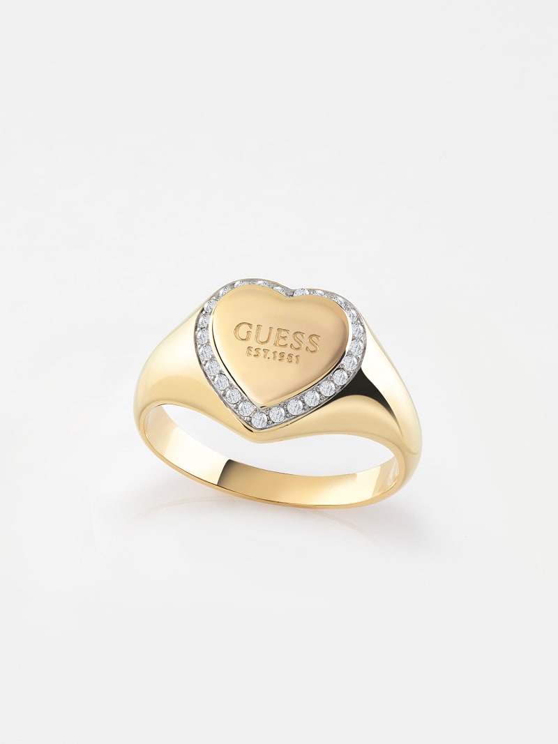 Guess heart ring shop