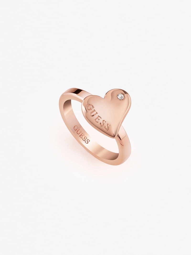 Guess store heart ring