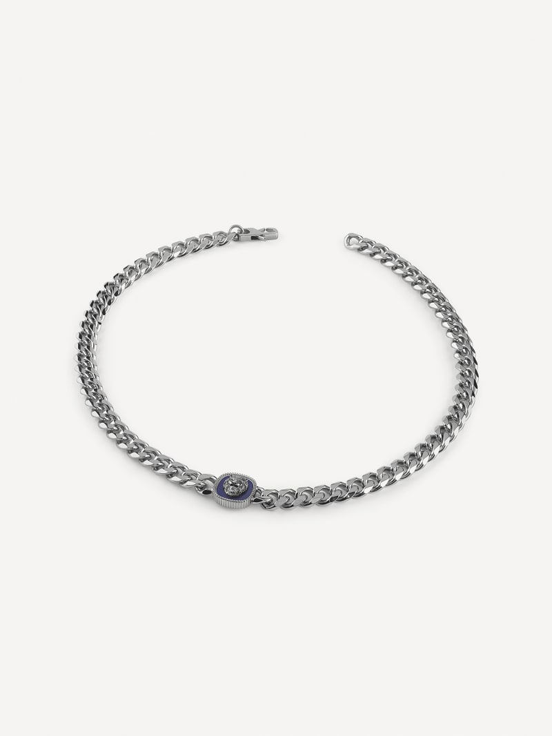 Collana a catena con logo in acciaio Guess JUMN03204JWYGBK