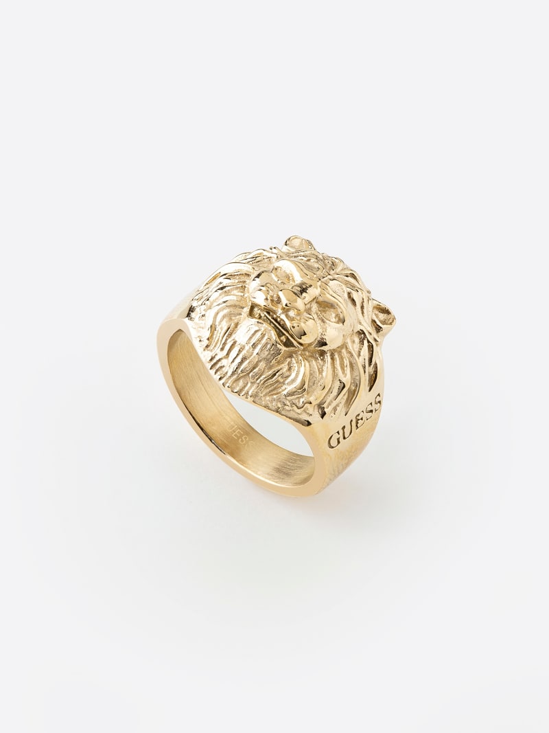 Guess lion ring discount
