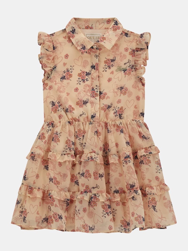 Guess pink floral dress outlet