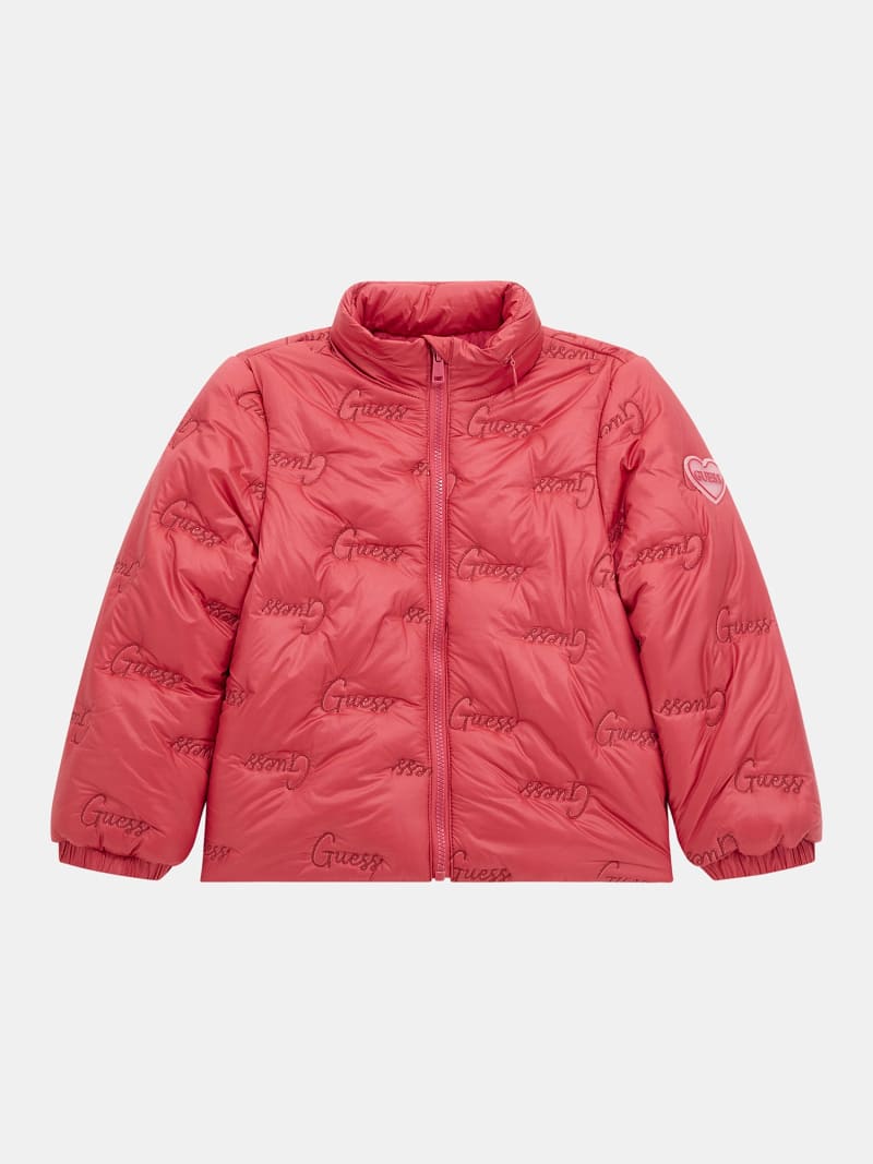 Logo embroidery puffer