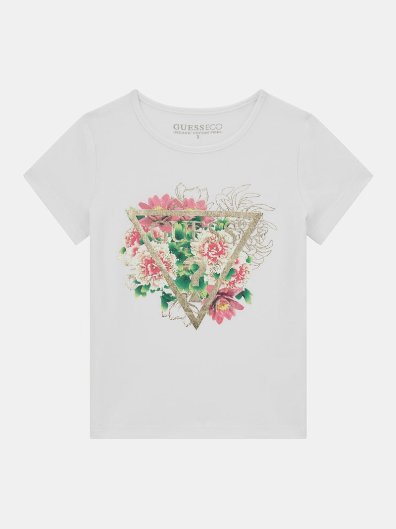 Cicek desenli t shirt