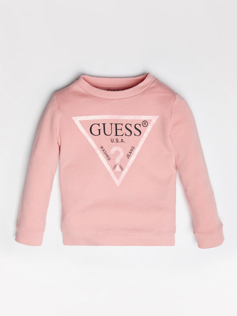 guess pink sweatshirt