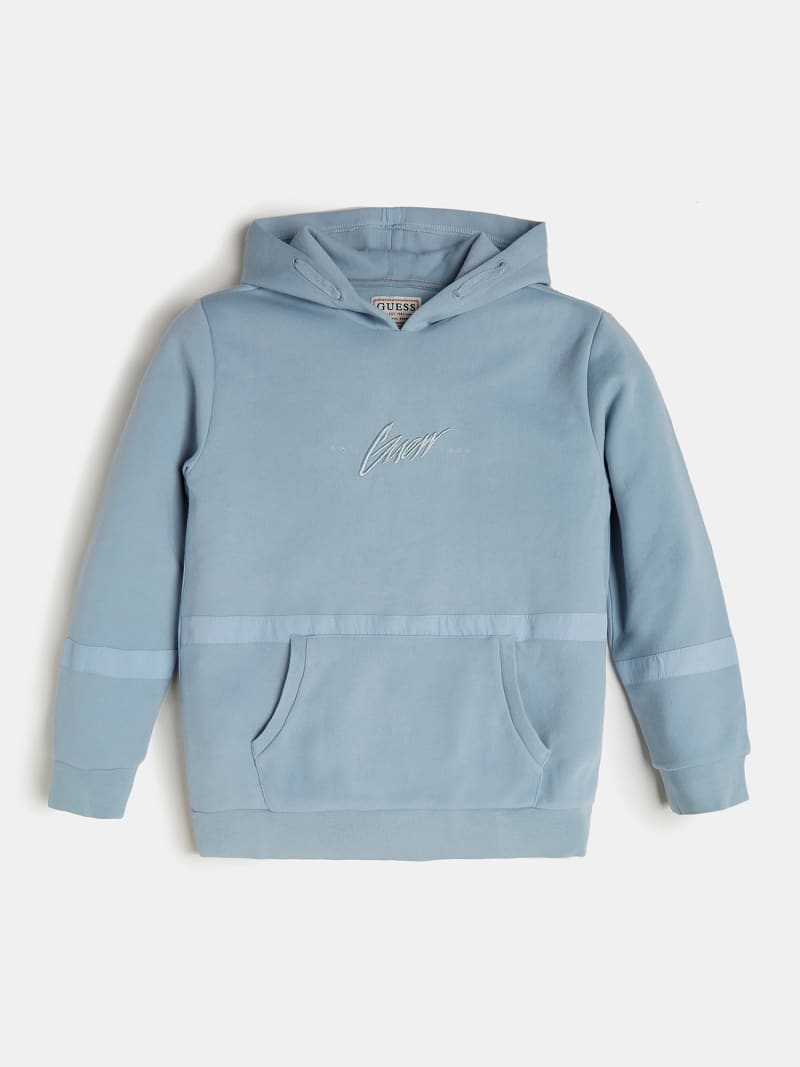 guess colorblock pullover hoodie