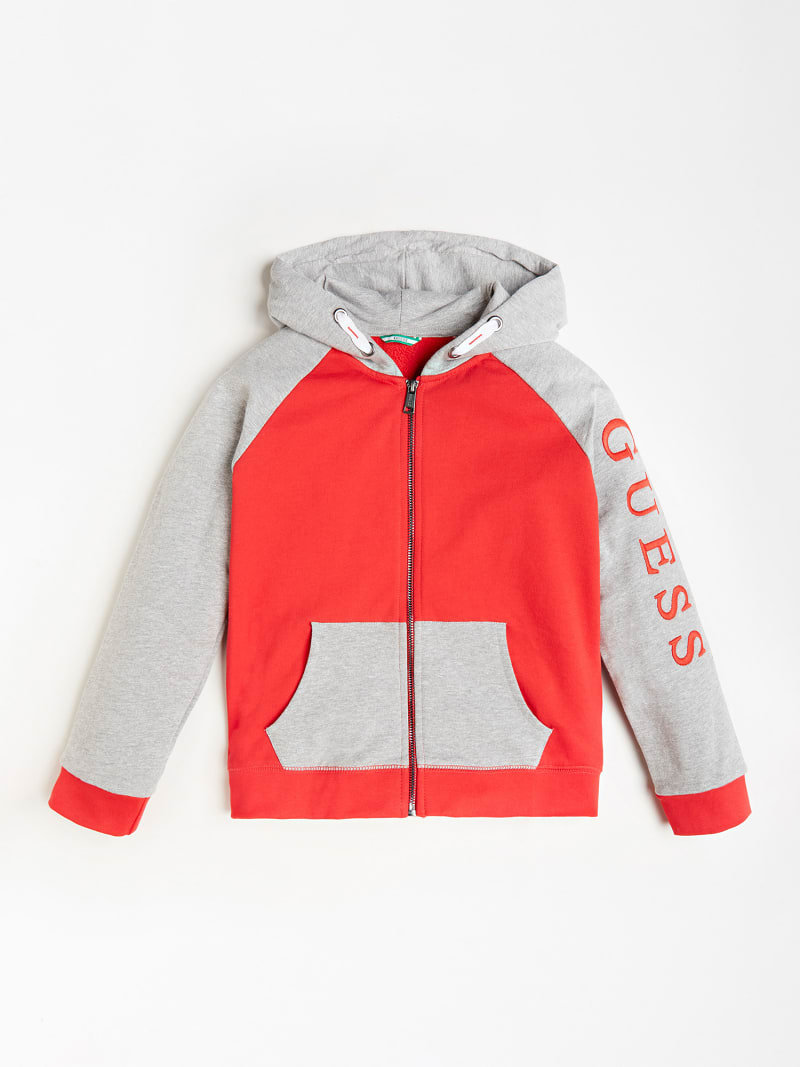 LOGO COLOR BLOCK HOODIE SWEATSHIRT
