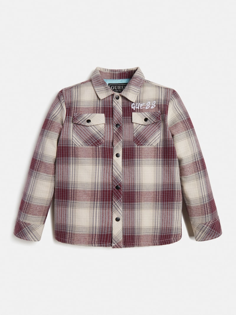Flannel padded shirt