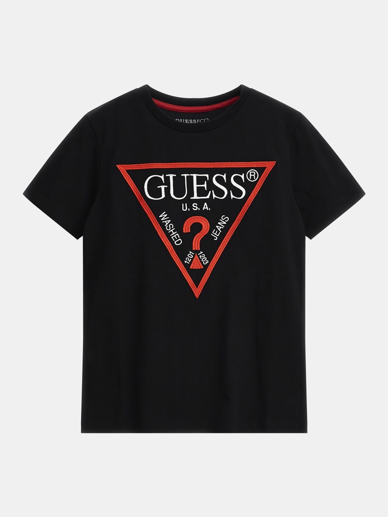 別注Guess Triangle Q Mark Back Print LS T トップス - トップス