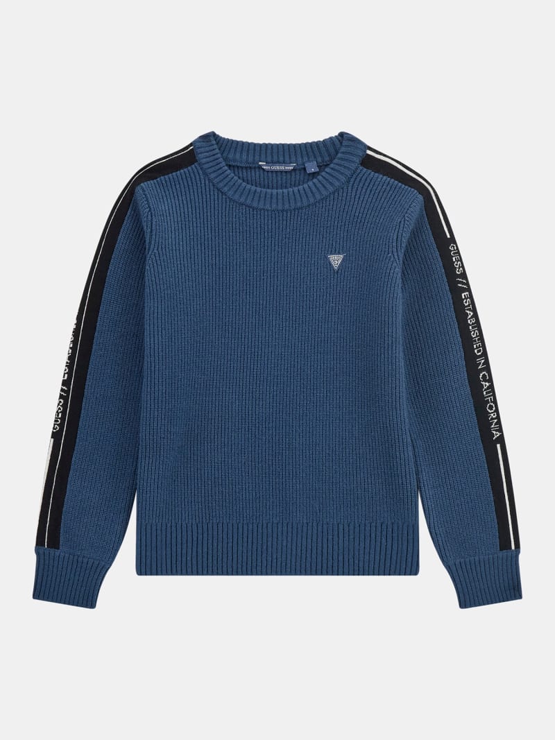 Pull en maille cotelee