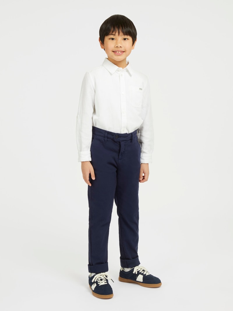 Boys navy slacks shop