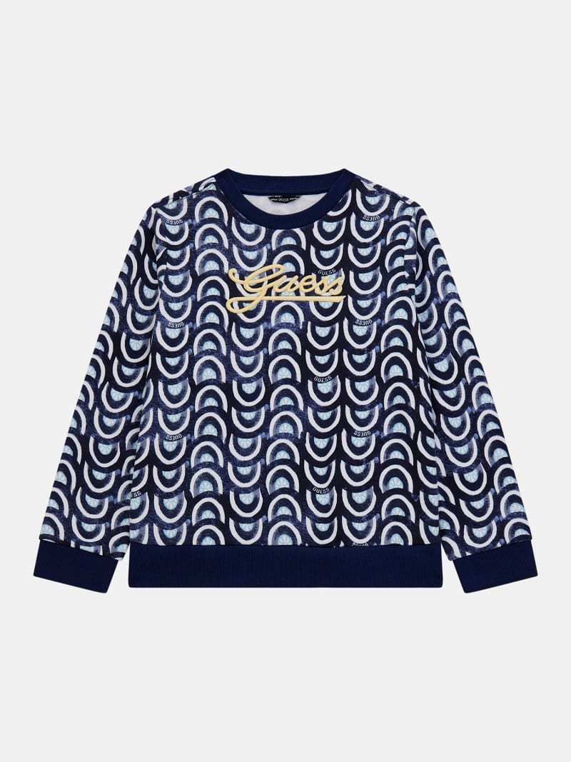 Sweater met all-over print