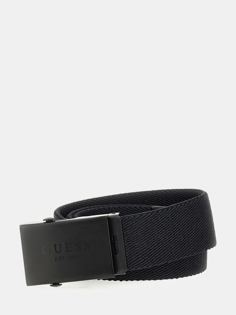 Black fabric belt outlet