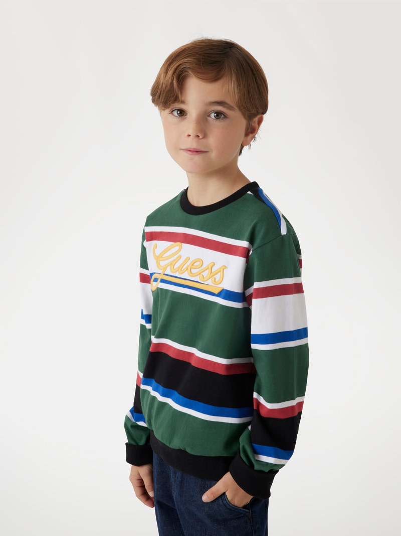 Guess sweatshirt striped best sale