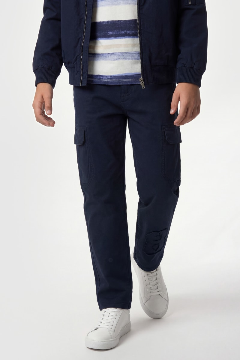 Guess Pantalon Oversize Cargo Denim - Enfant main image 1