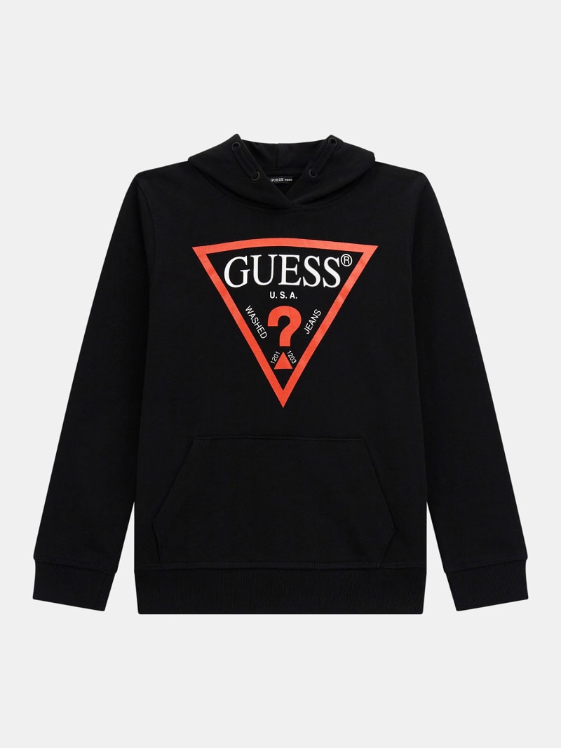 Guess classic logo pullover hoodie new arrivals