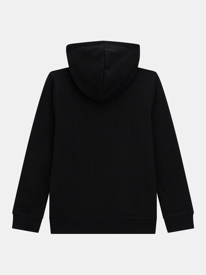 Guess logo repeat black hoodie clearance