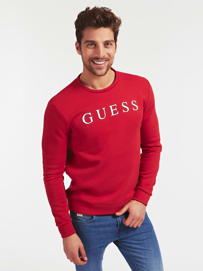 guess sweatshirt red