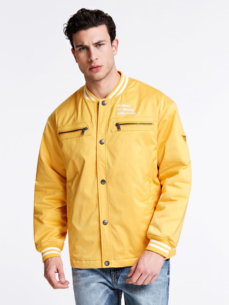 yellow guess jacket