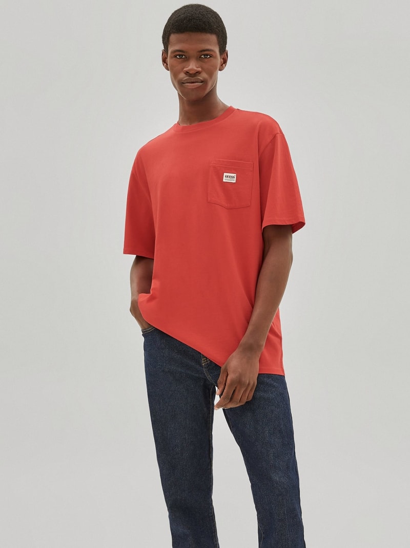 GUESS Originals Camiseta logotipo frontal Hombre