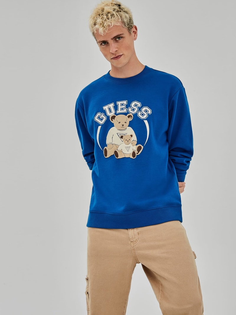 Guess teddy bear best sale sweatshirt