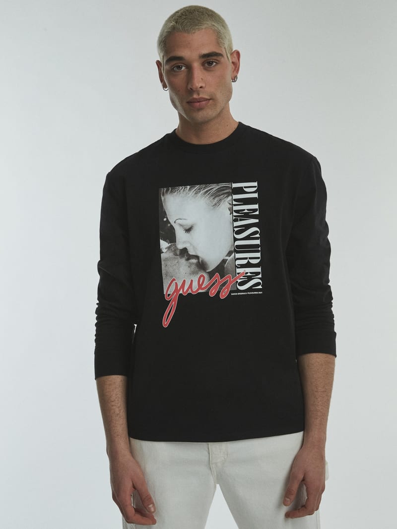 Tee shirt guess homme manche longue hot sale