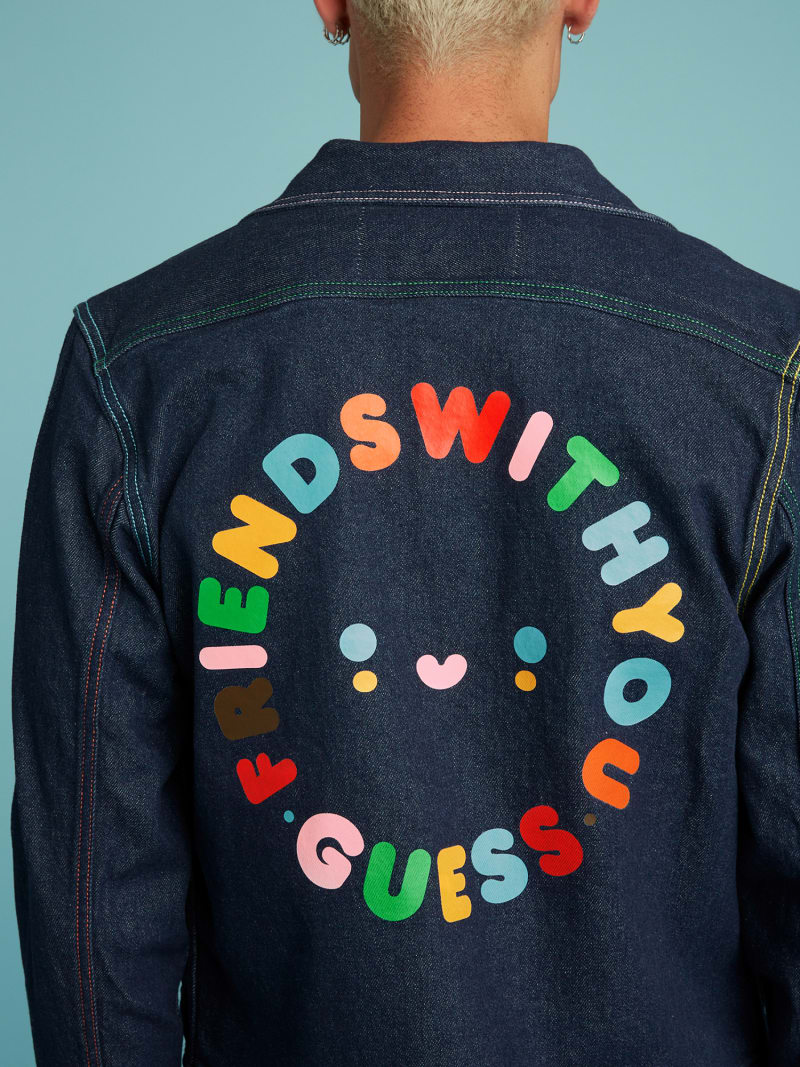 Guess rainbow jacket clearance