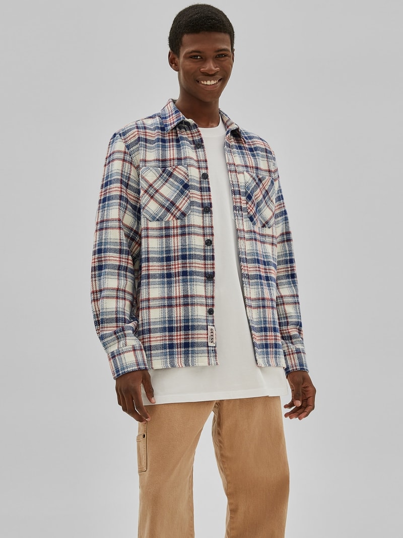 Guess 2025 plaid shirt