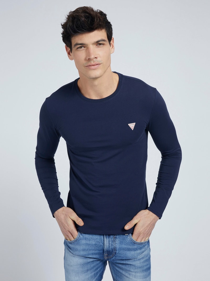 Super Slim Long Sleeves T Shirt Guess Official Online Store