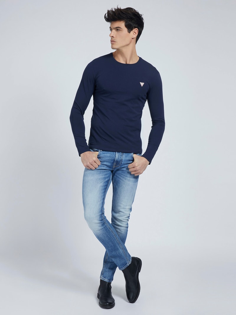 Super Slim Long Sleeves T Shirt Guess Official Online Store