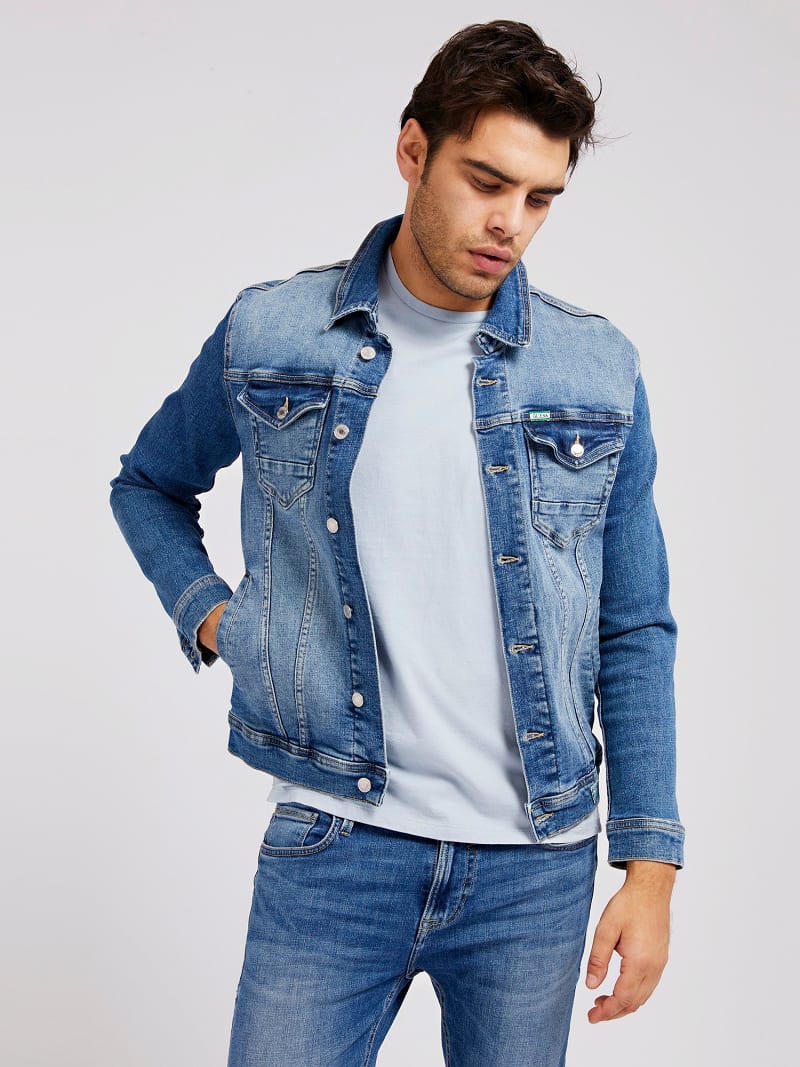 Chaqueta vaquera guess hombre clearance