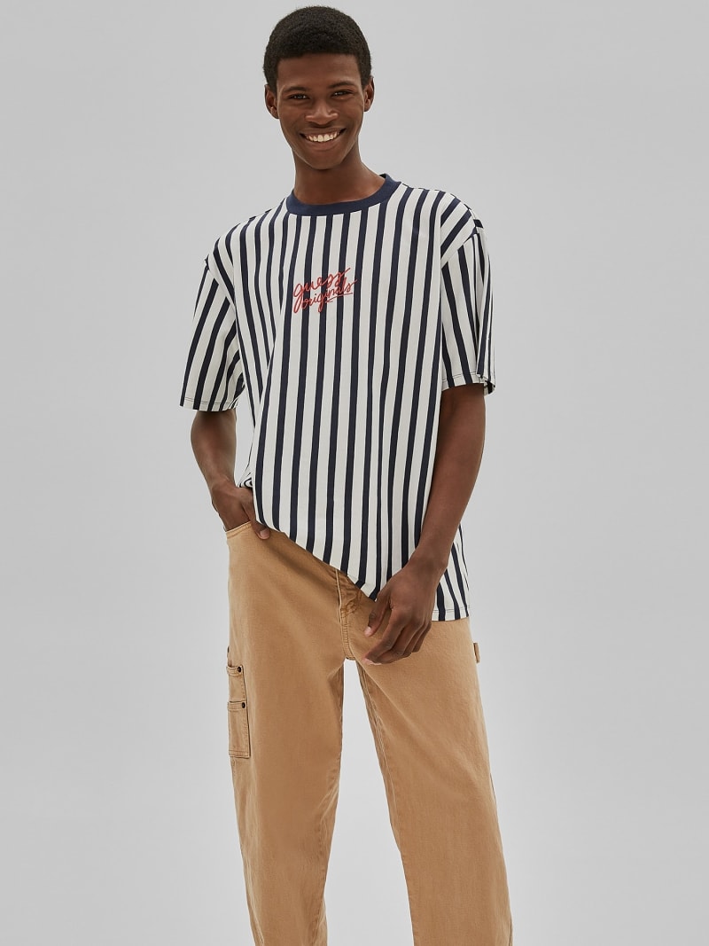 Guess oversized sale striped shirt